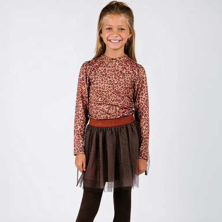 Jurk Dina (leopard texas)