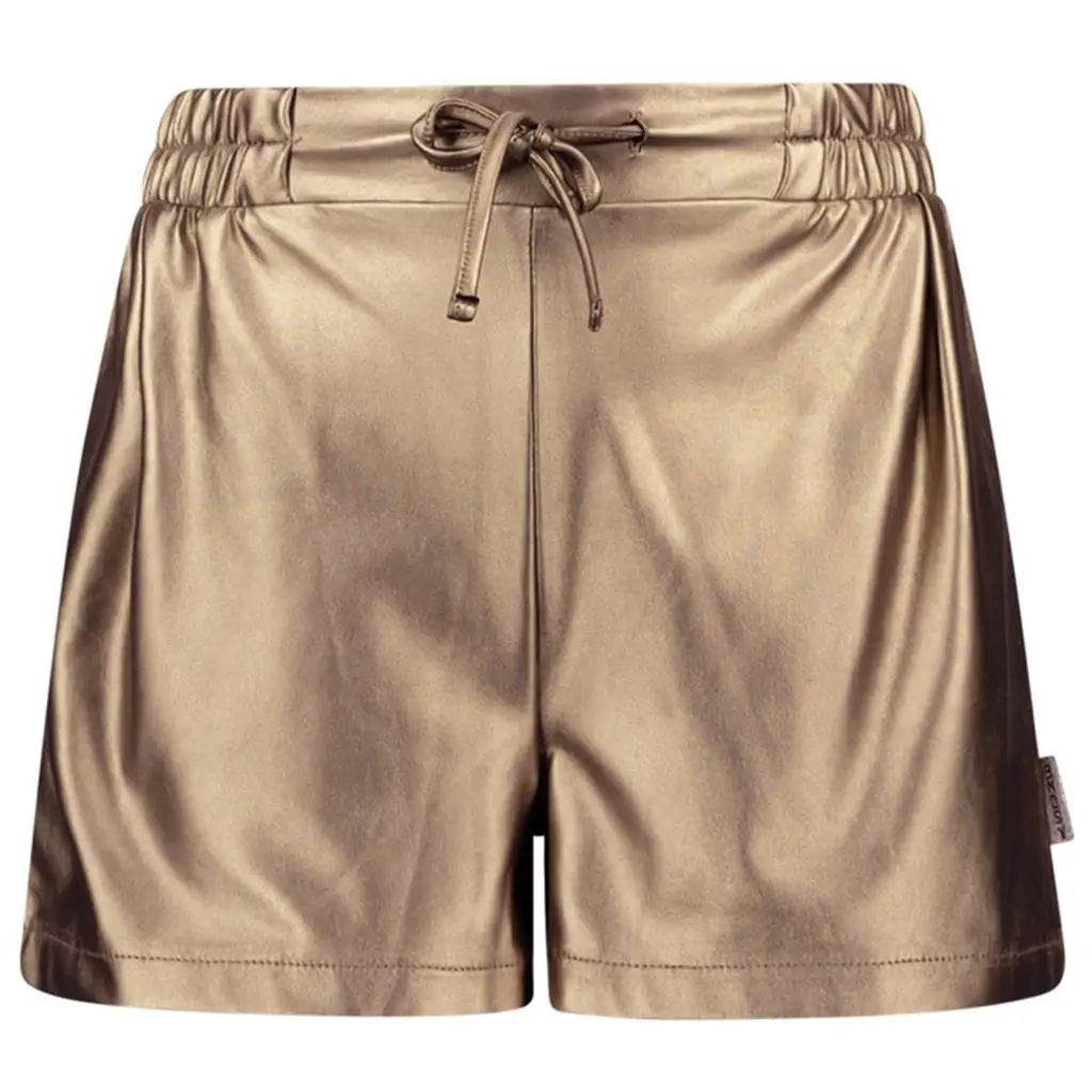 Kort broekje Pam fake leather (light gold)