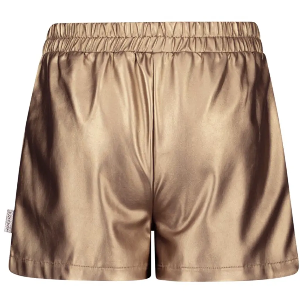 Kort broekje Pam fake leather (light gold)