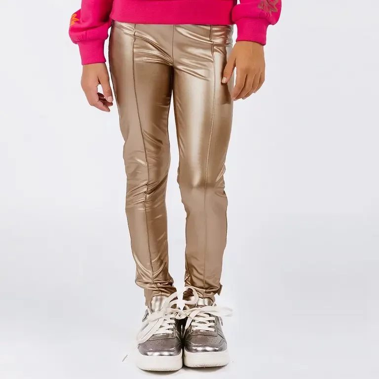 Legging Luna fake leather (light gold)