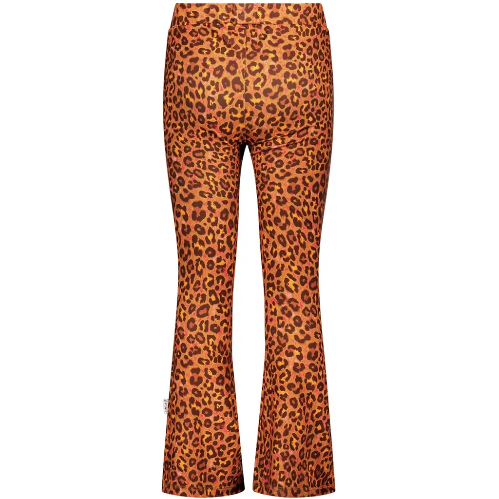 Broek Phoebe flared (leopard texas)
