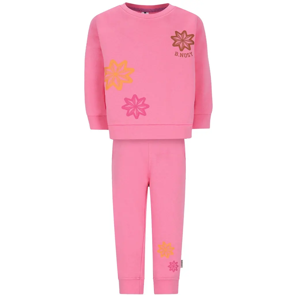 Tweedelig lounge setje Nola (pink carnation)