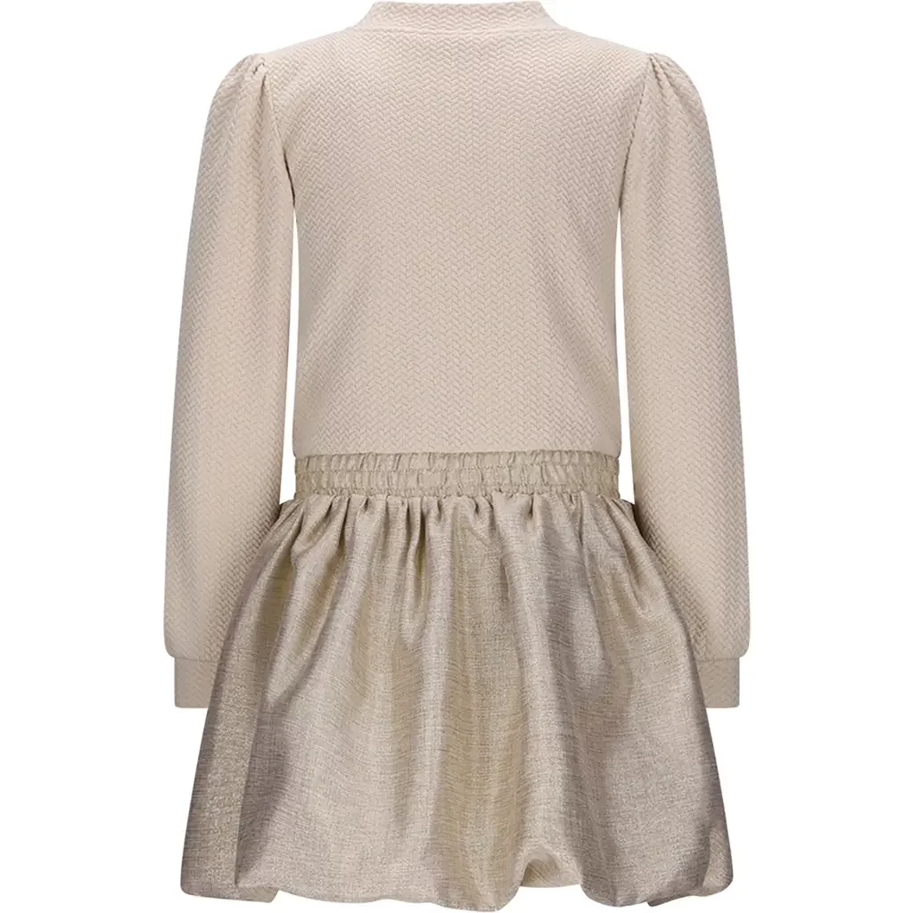 Jurk Salloon glitter (café au lait)