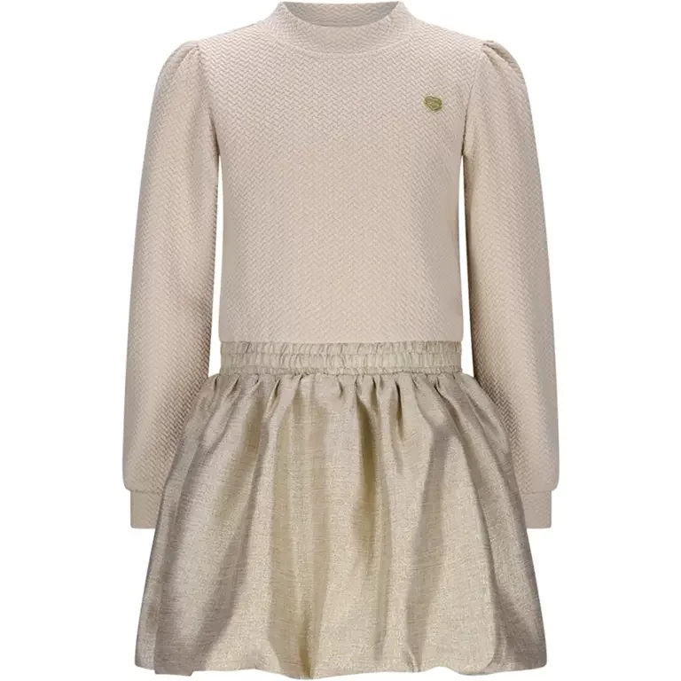 Jurk Salloon glitter (café au lait)