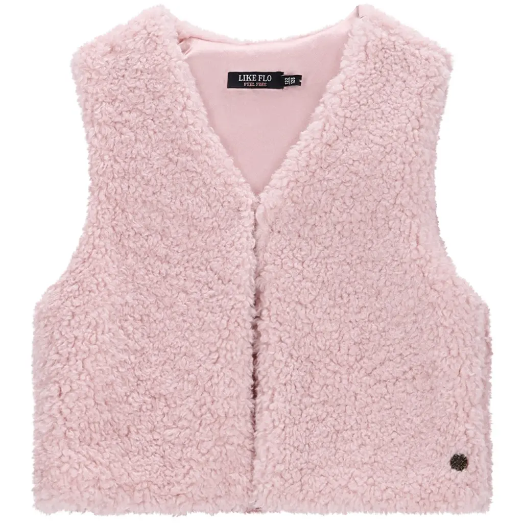 Gilet Diam faux fur (old pink)