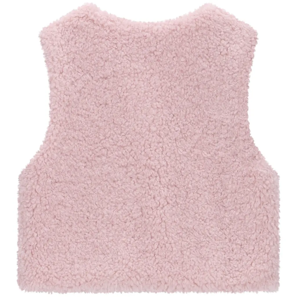 Gilet Diam faux fur (old pink)