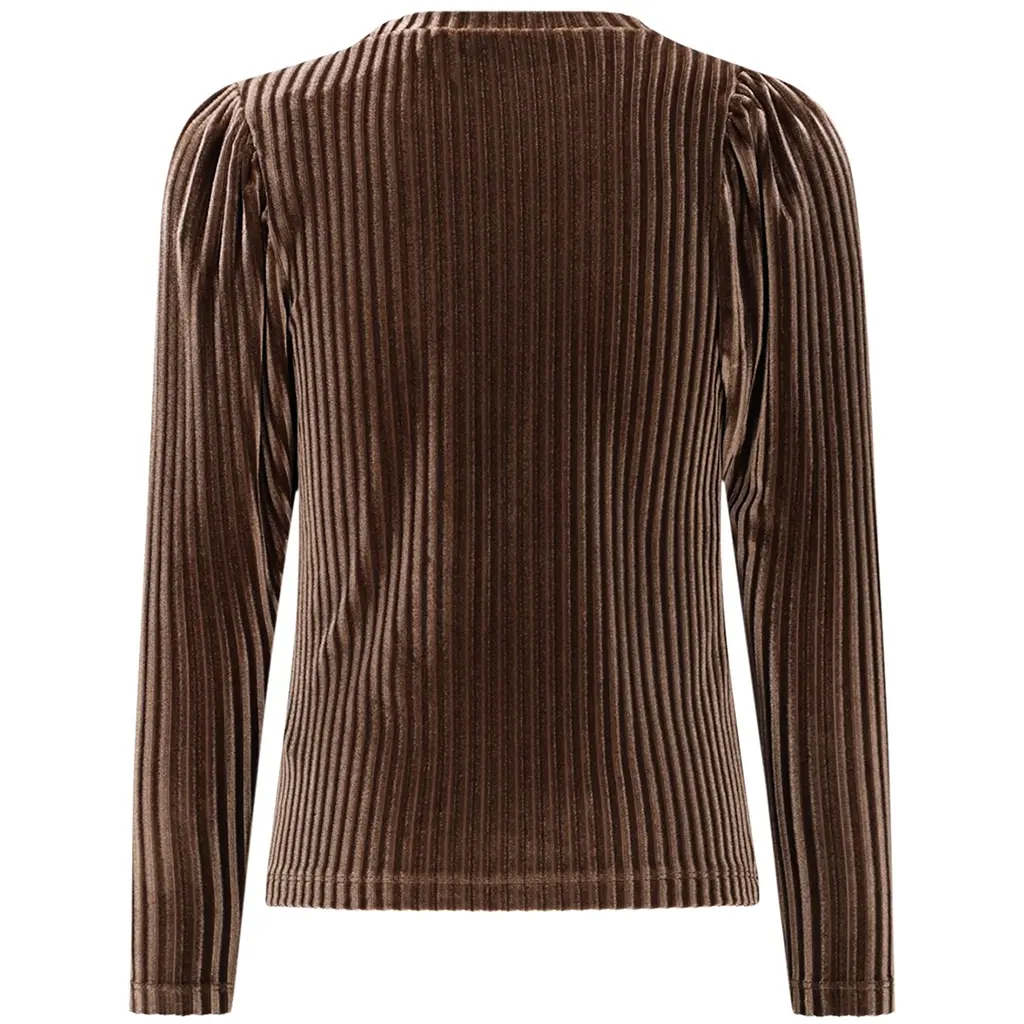 Longsleeve Esmay velvet (choco)