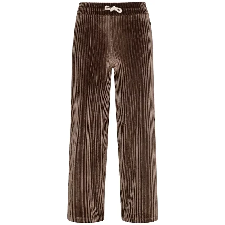 Broek Fem velvet wide fit (choco)