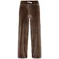 Like Flo Broek Fem velvet wide fit (choco)