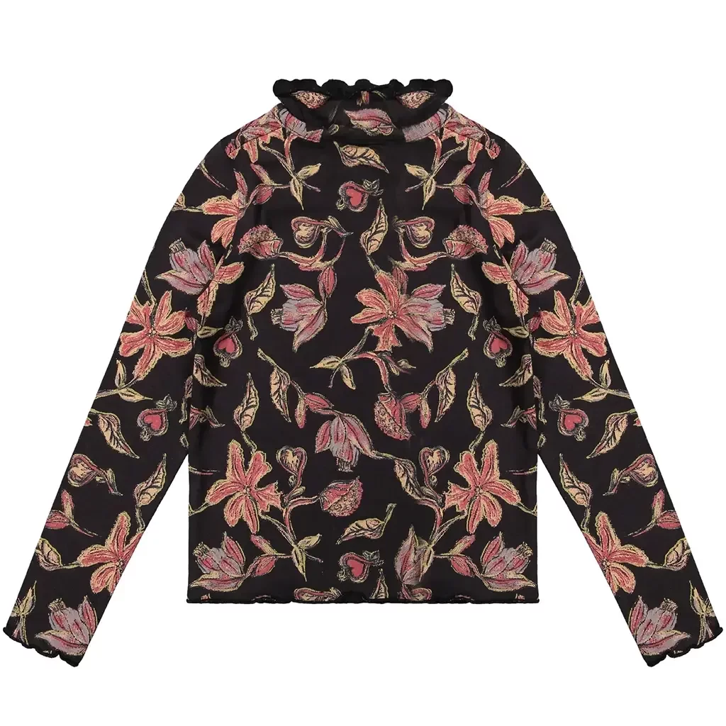 Longsleeve Arosa (brown aop)