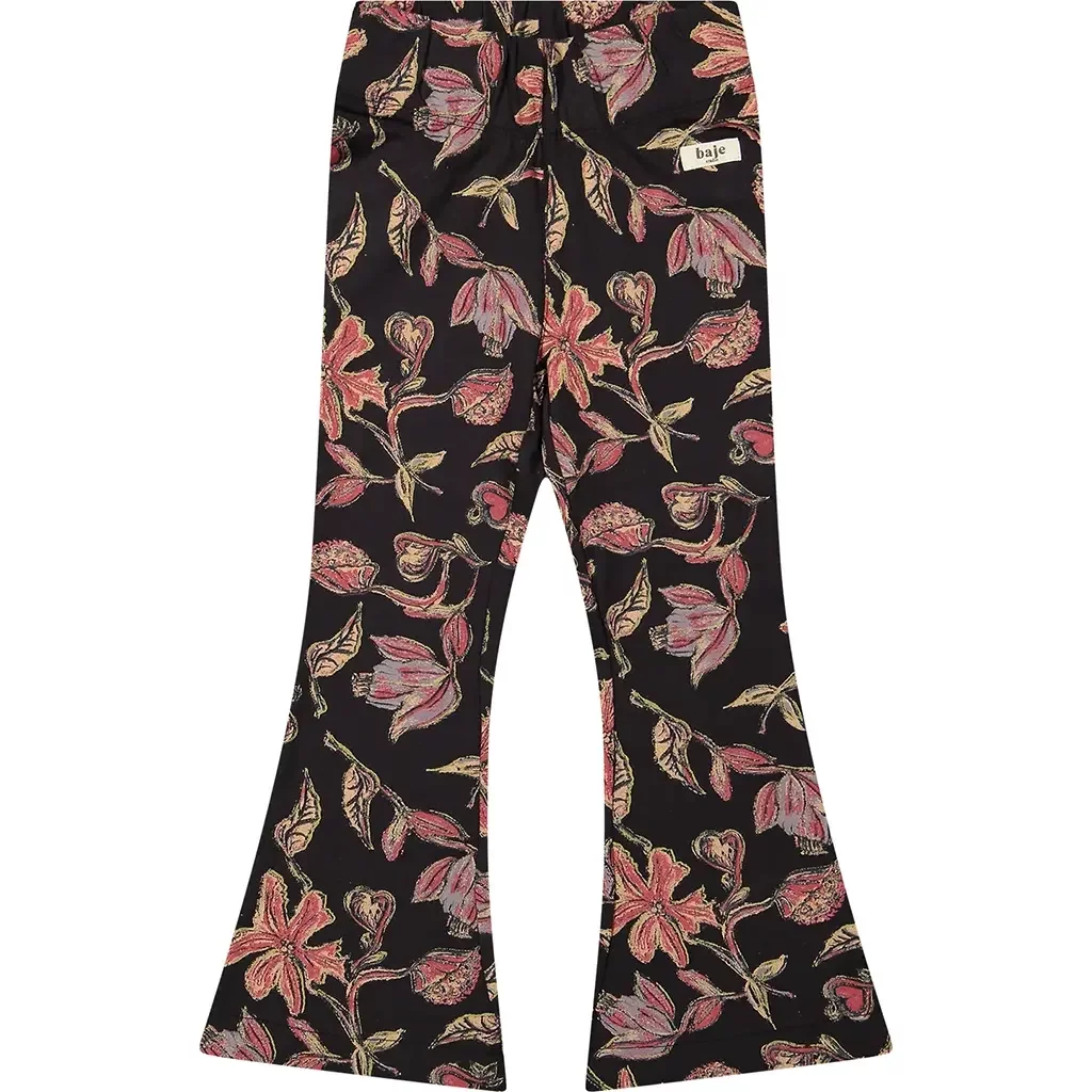 Broek flared Preda (brown aop)