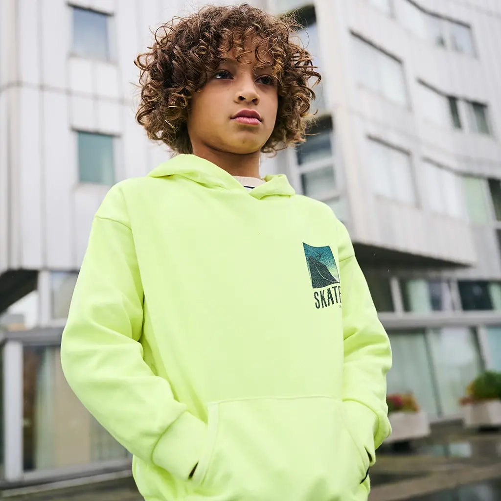 Trui hoodie Trick (bright yellow)