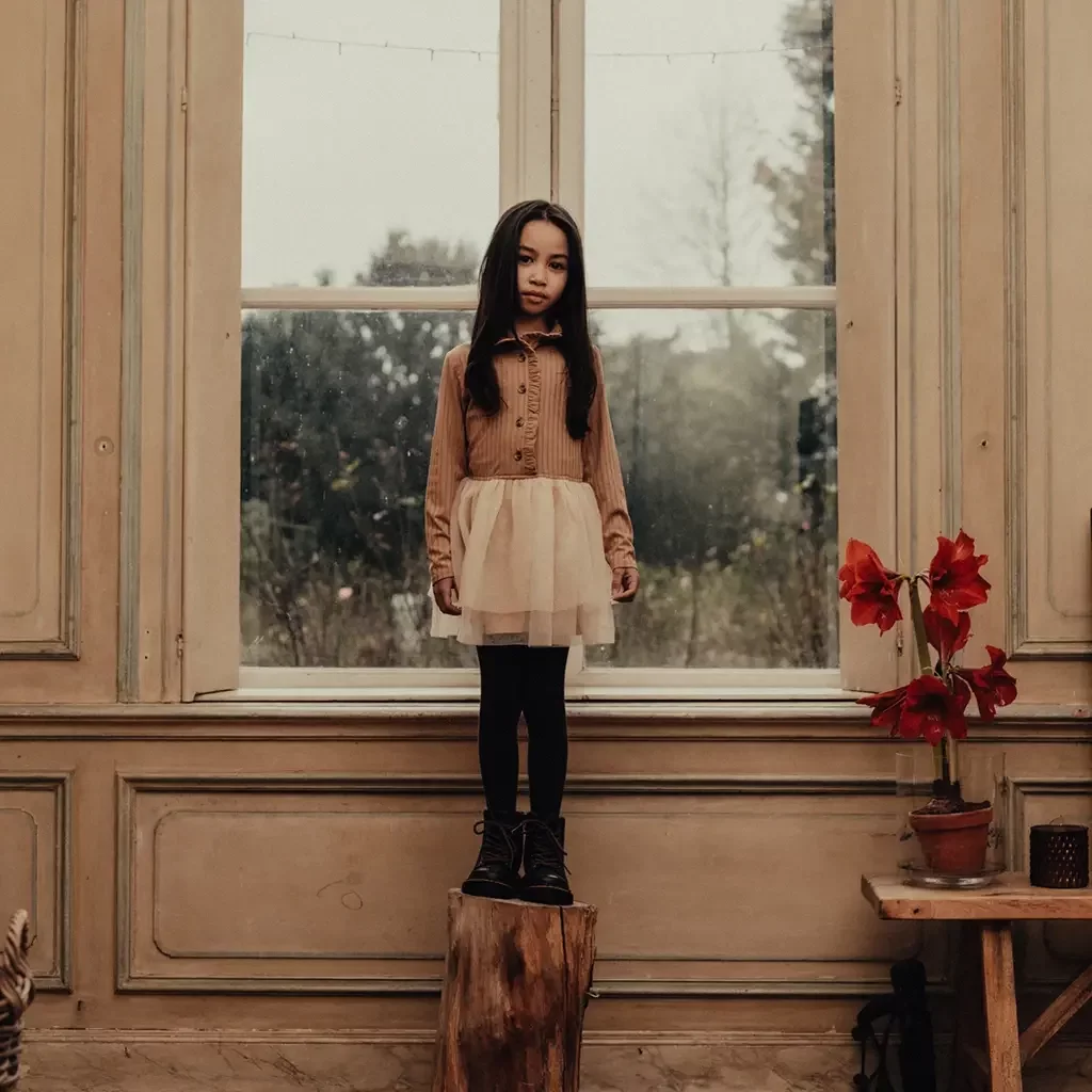 Jurk Marly (peach almond)