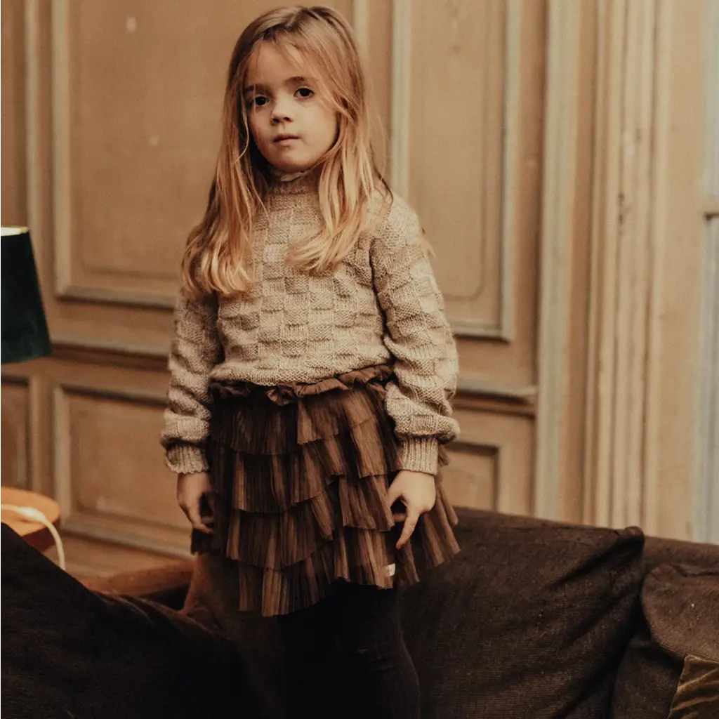 Trui Velan (sand melange multicolor)