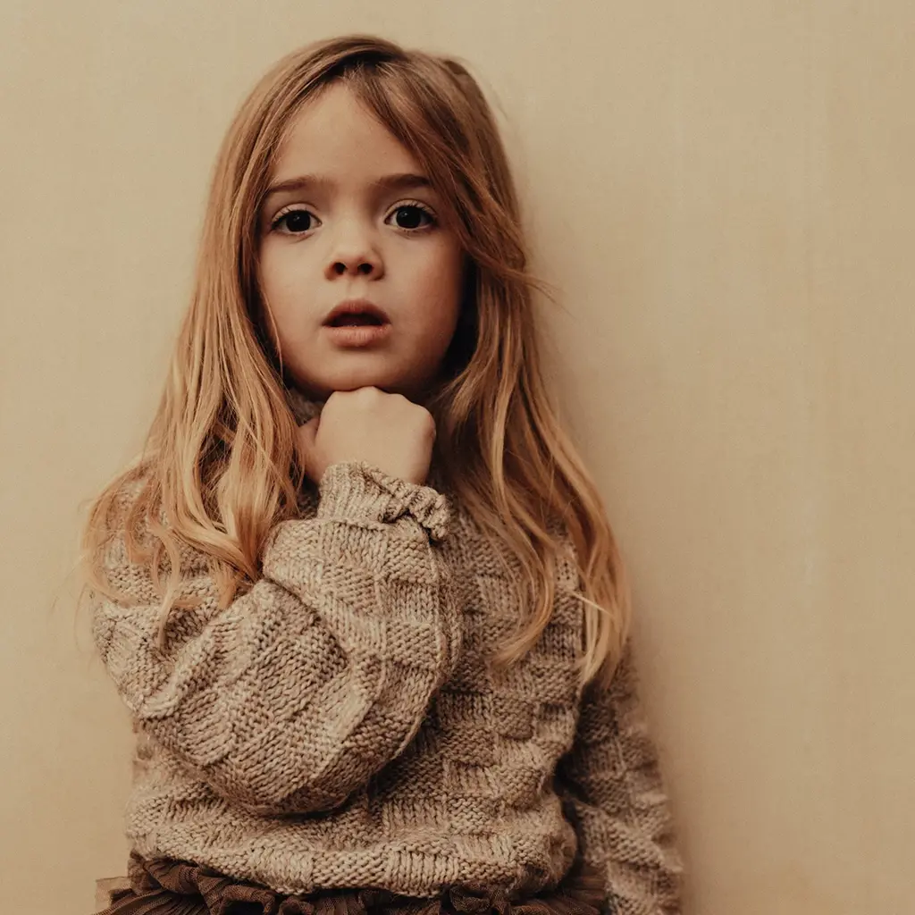 Trui Velan (sand melange multicolor)