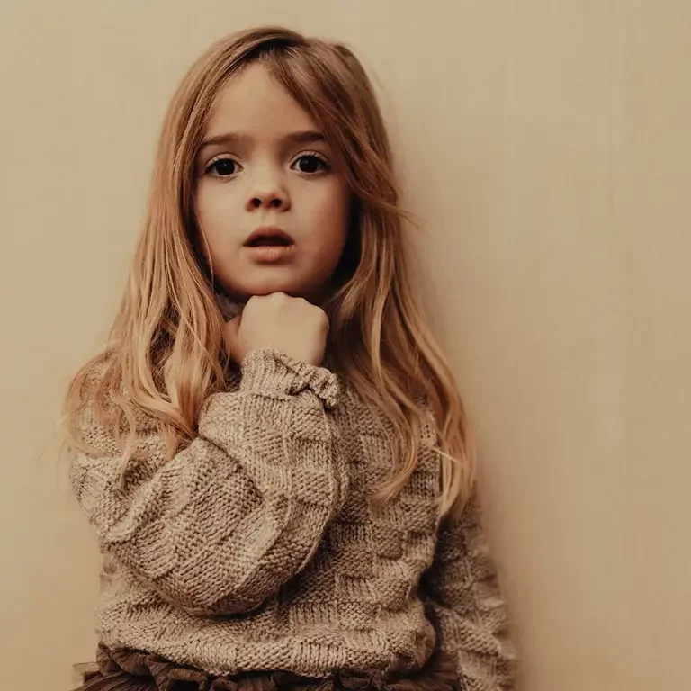 Trui Velan (sand melange multicolor)