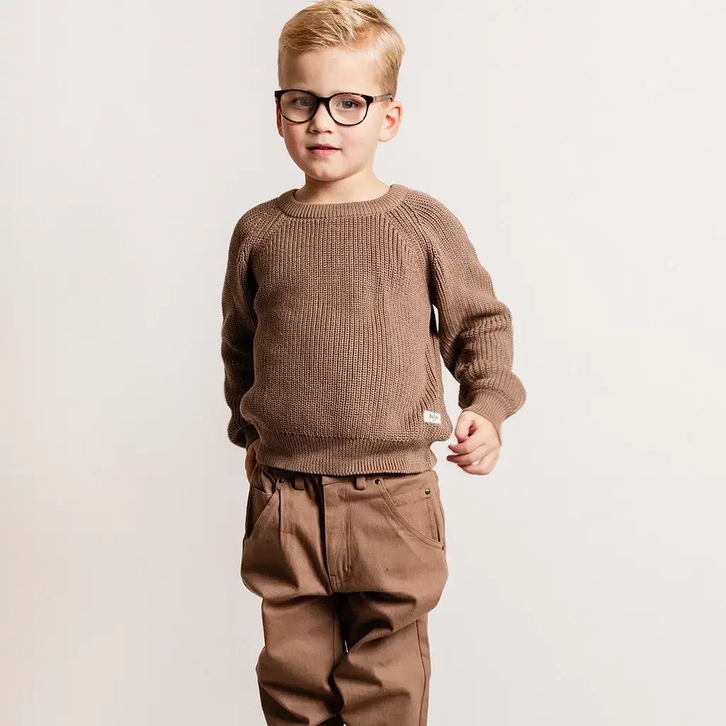 Gebreide trui Thun (brown cacao)