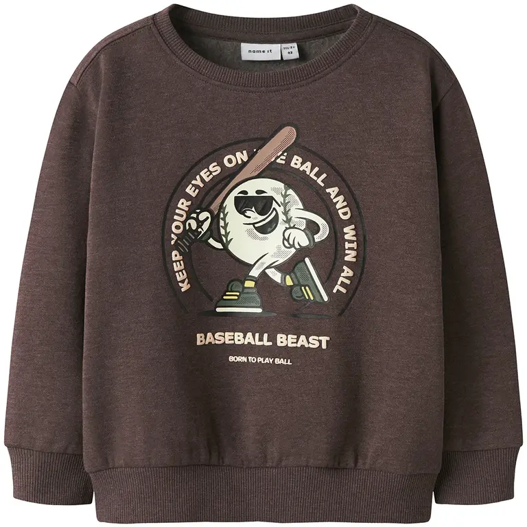Trui sweater Olaf (shaved chocolate)
