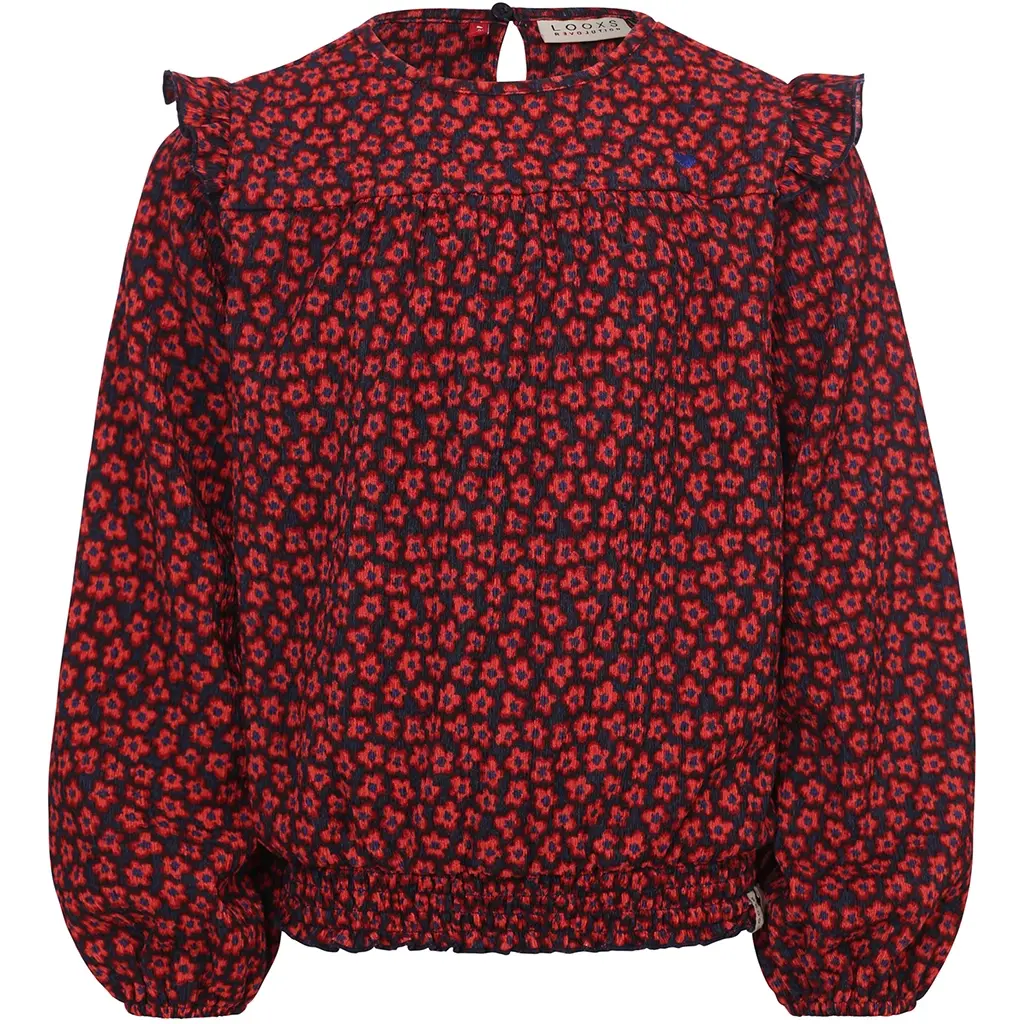 Blouse (red flower)
