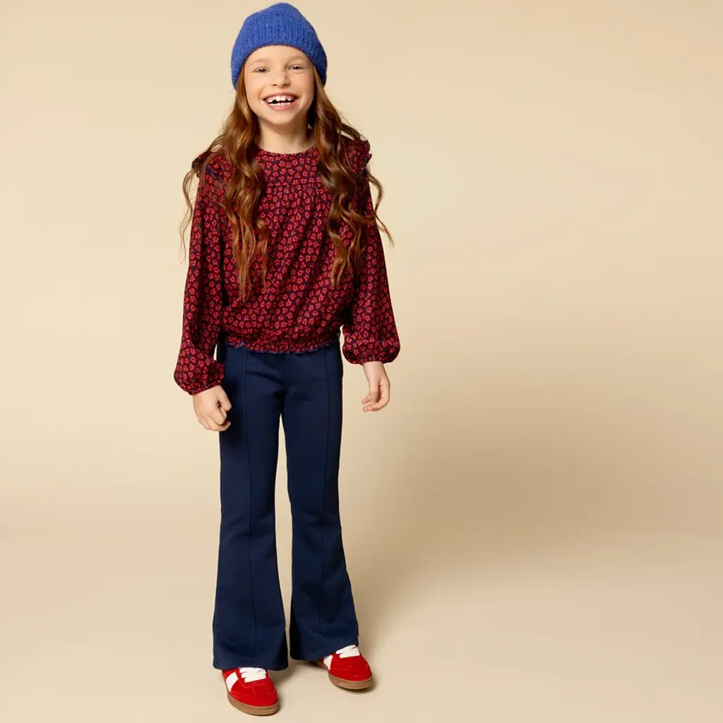 Broek flared (dark blue)