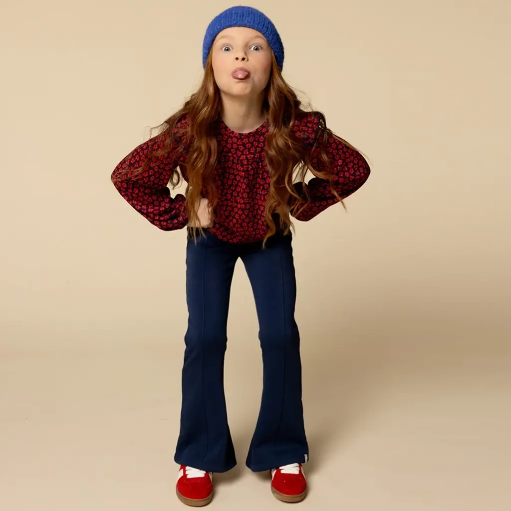 Broek flared (dark blue)