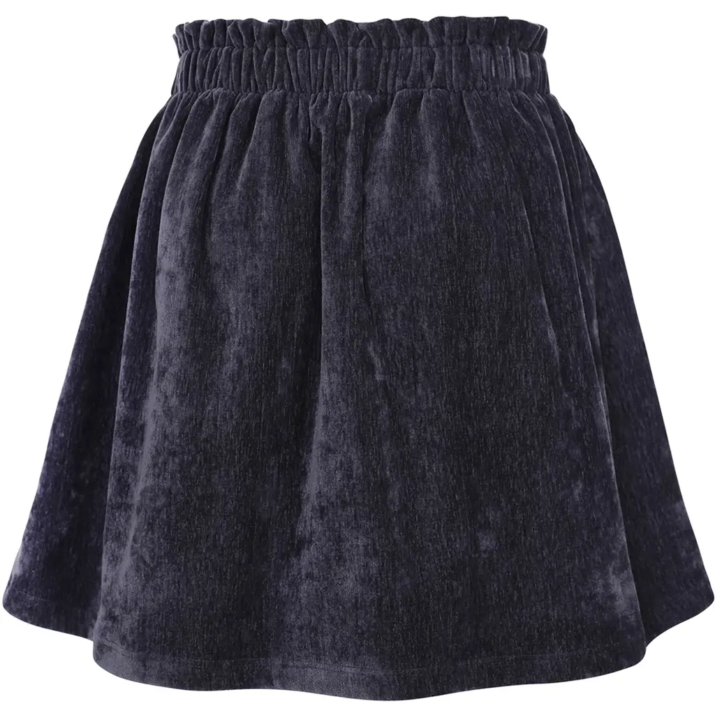 Rokje velvet (dark blue)