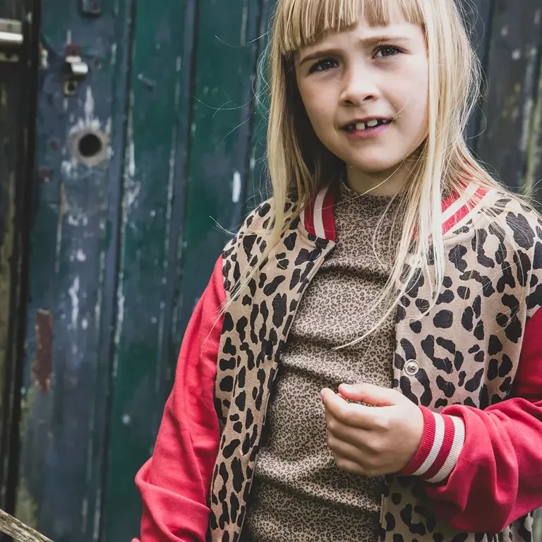 Baseball jacket/vest (leopard ao)