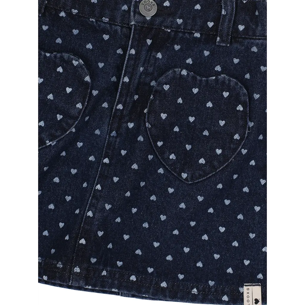 Spijkerrokje (denim hearts)