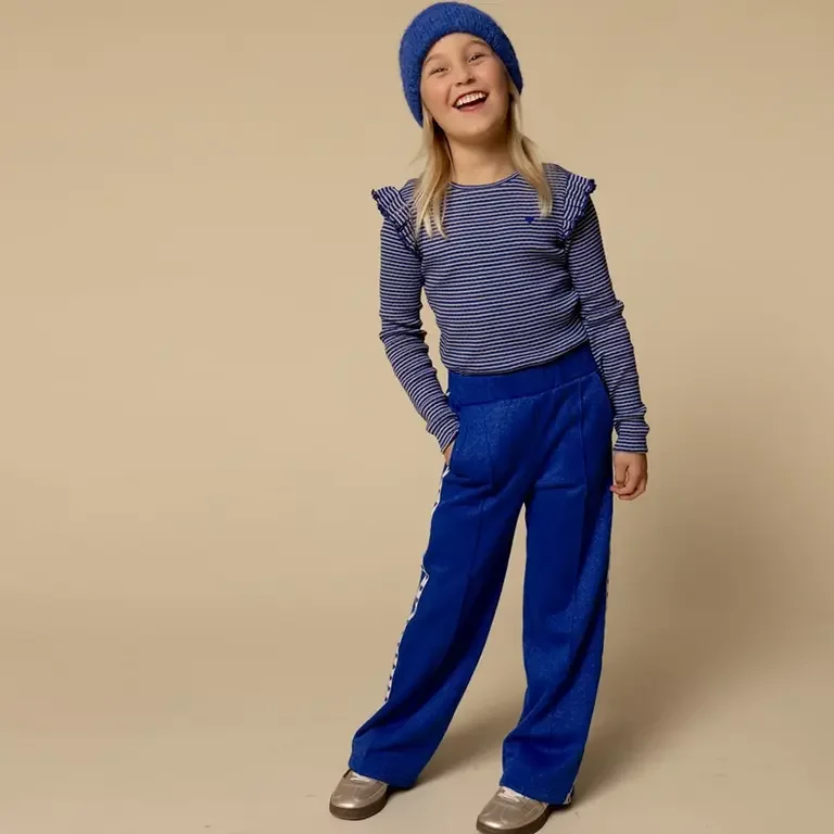 Broek lurex (kobalt blue)