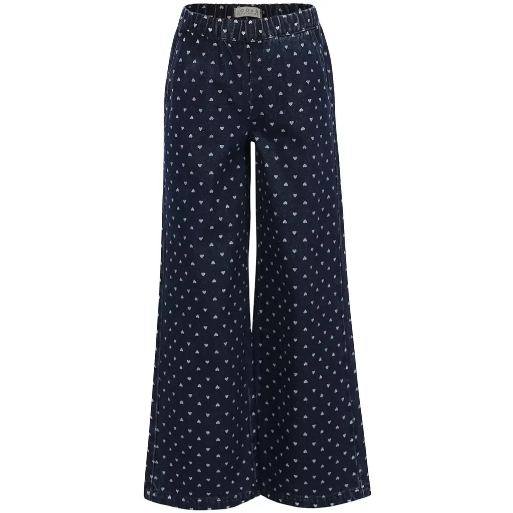 Spijkerbroek wide fit (denim hearts)