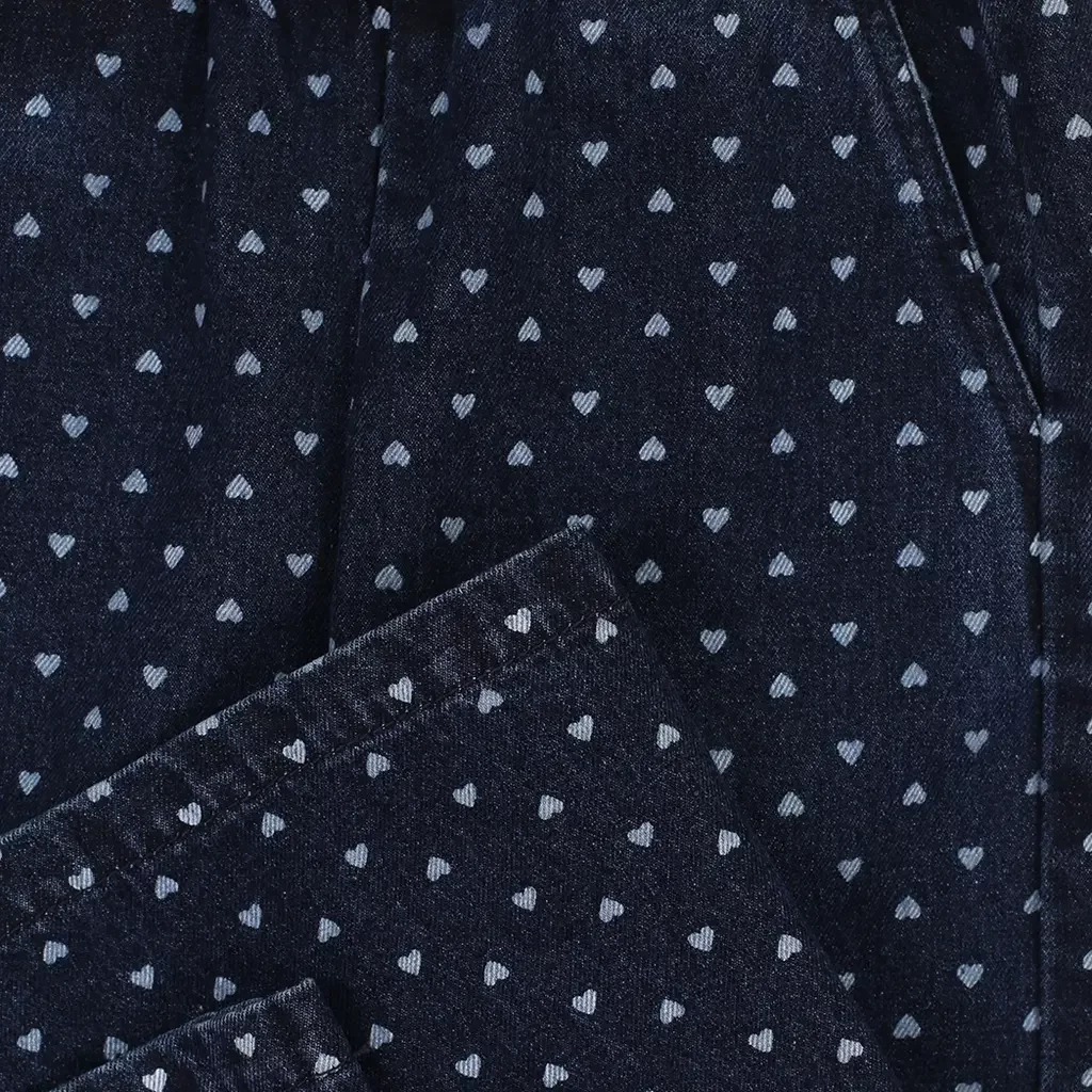 Spijkerbroek wide fit (denim hearts)
