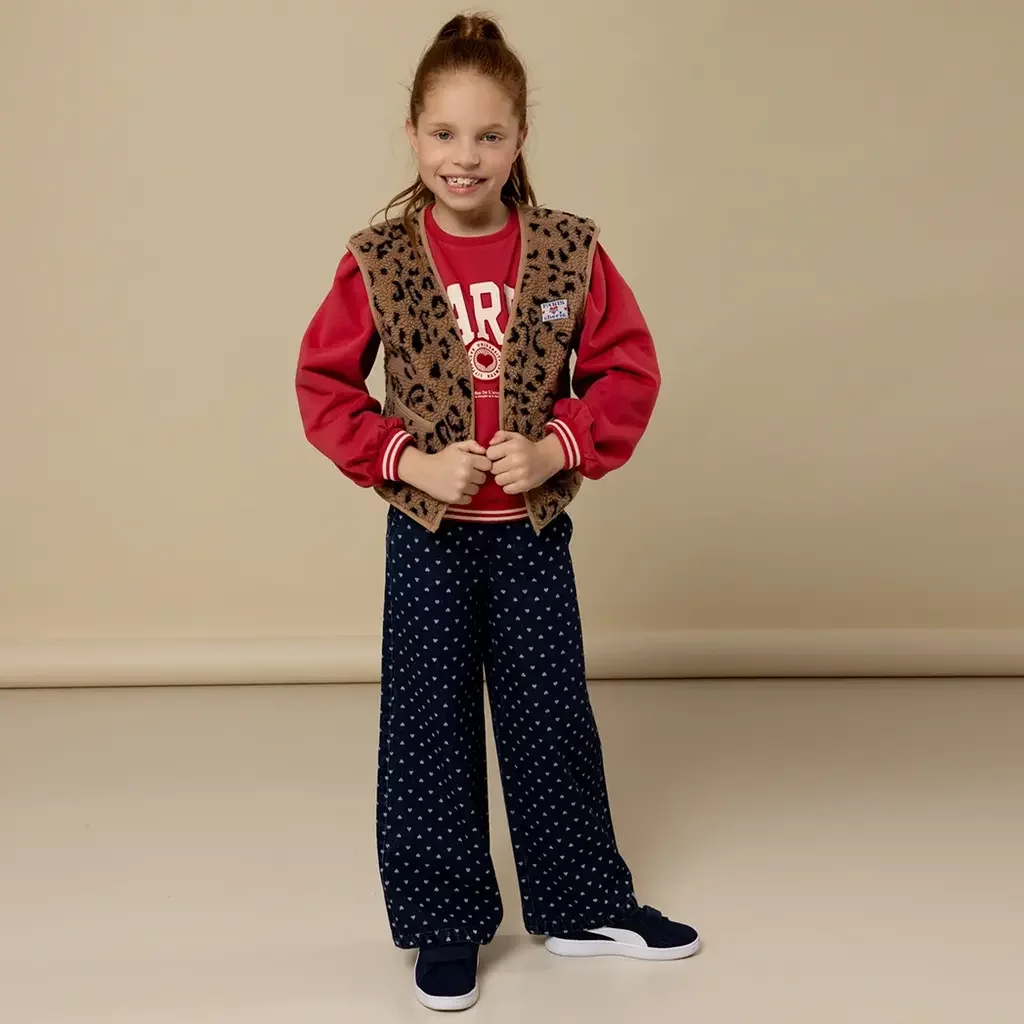 Spijkerbroek wide fit (denim hearts)