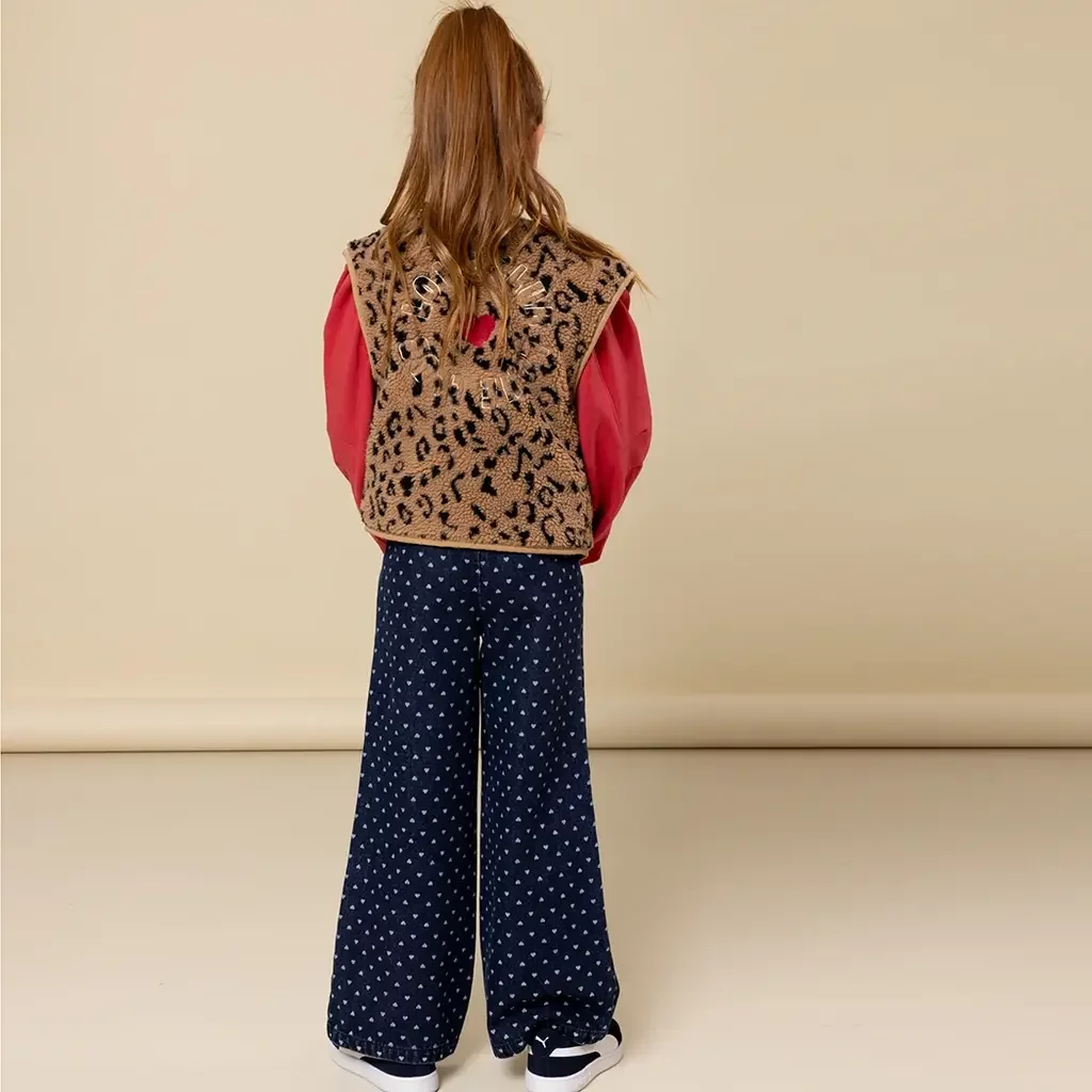 Spijkerbroek wide fit (denim hearts)