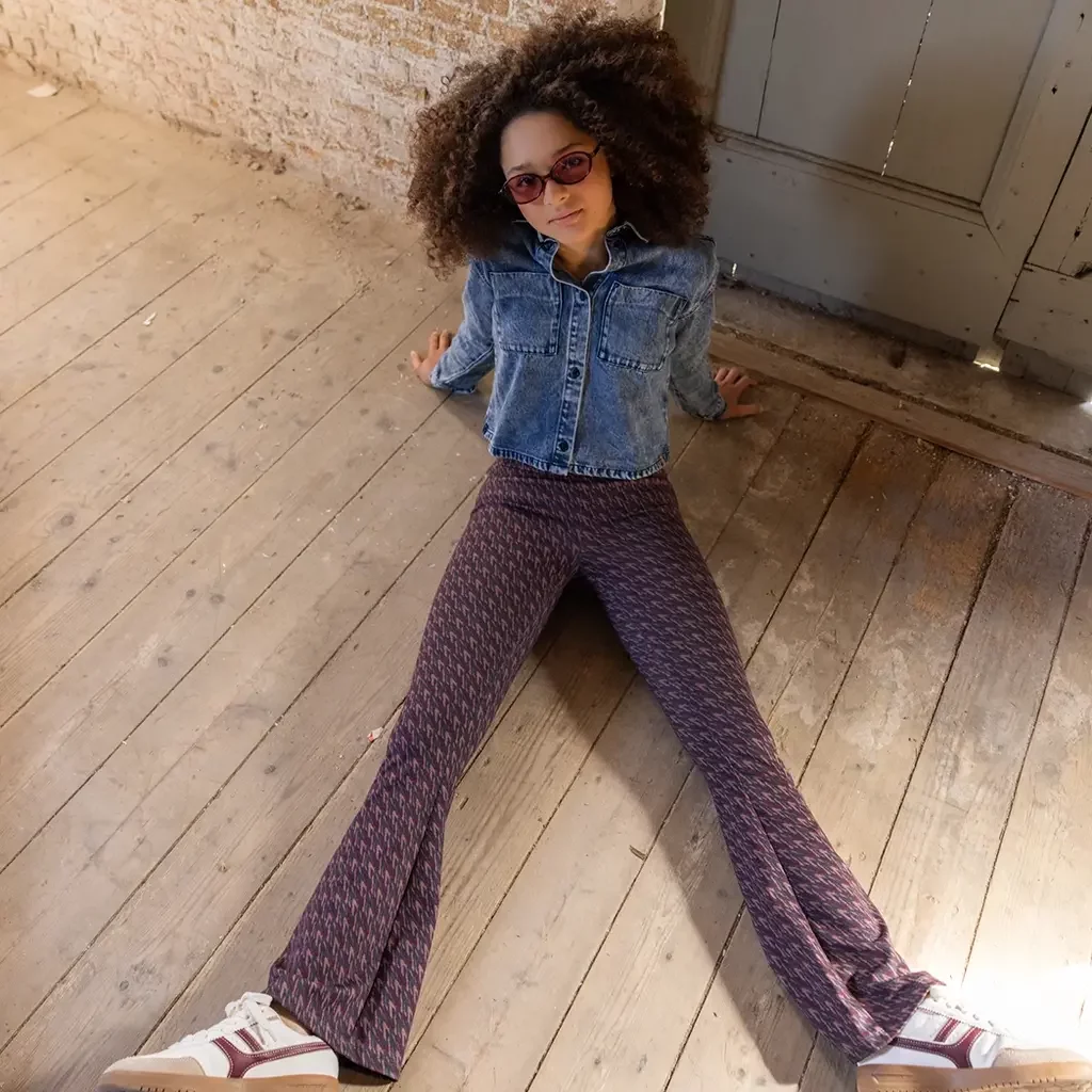 Broek flared (rose camouflage)