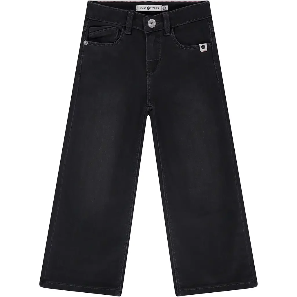 Spijkerbroek wide fit (dark grey denim)