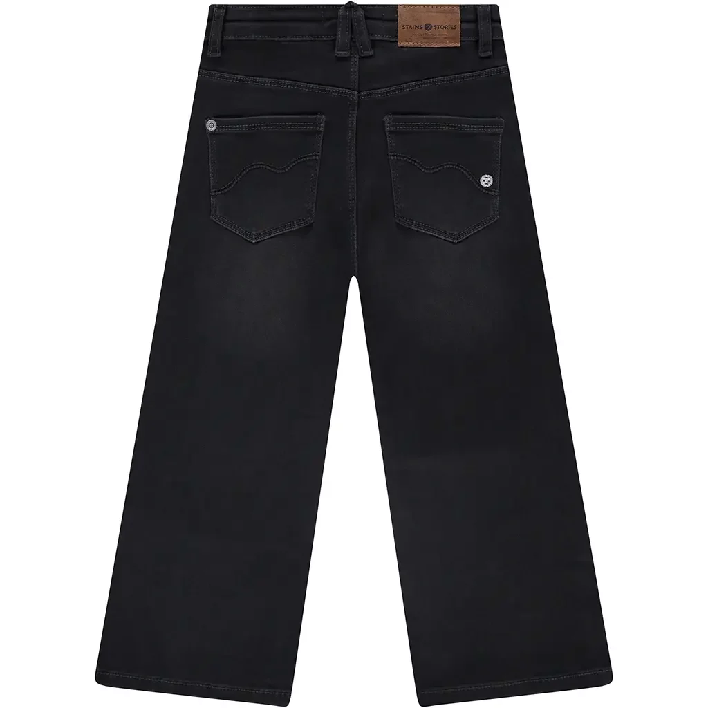 Spijkerbroek wide fit (dark grey denim)