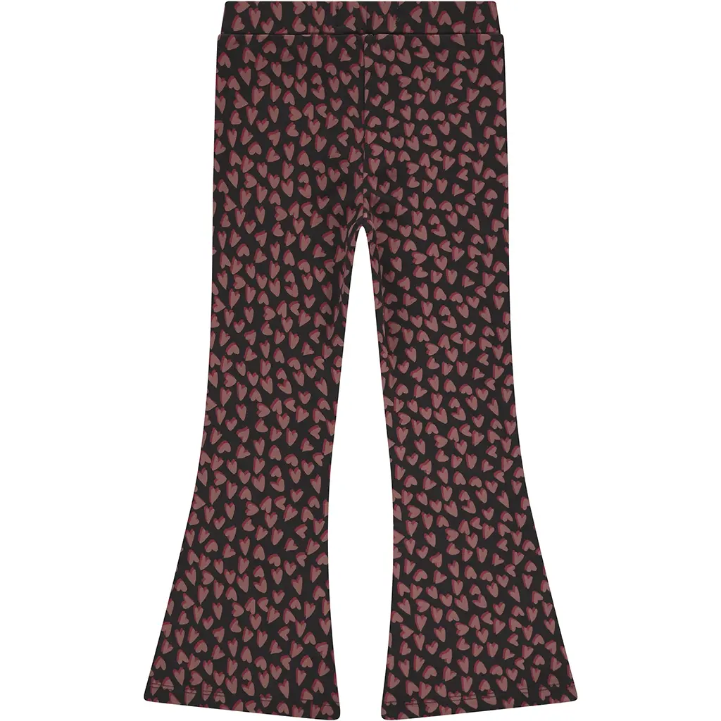 Broek flared hearts (blackboard)