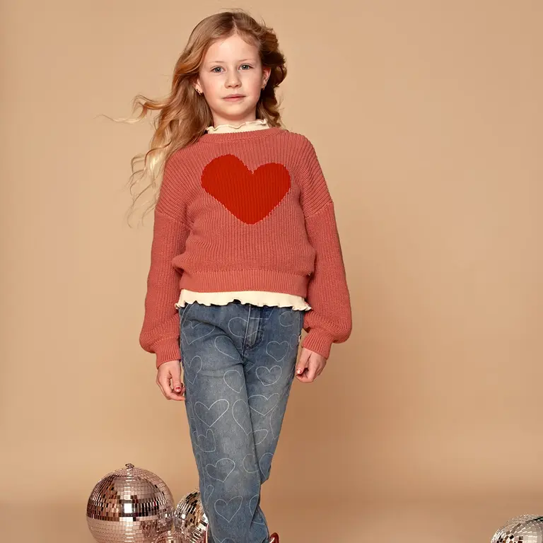 Gebreide trui (velvet rose)