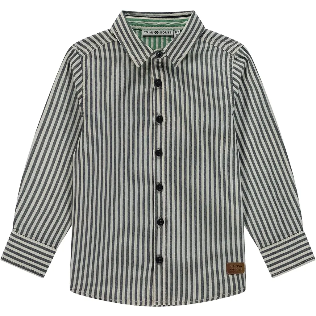 Overhemd stripes (dark blue)