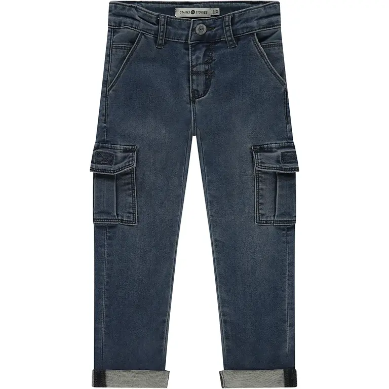 Spijkerbroek worker (navy blue denim)