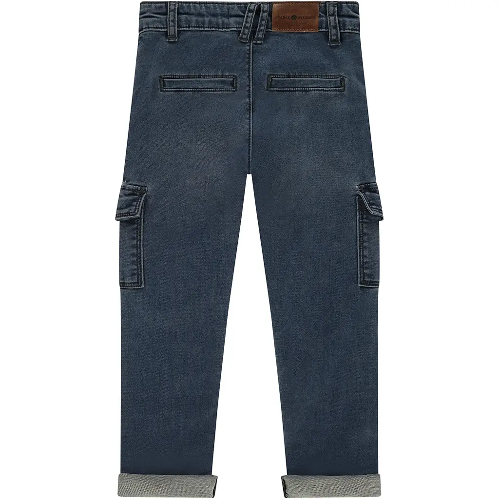 Spijkerbroek worker (navy blue denim)