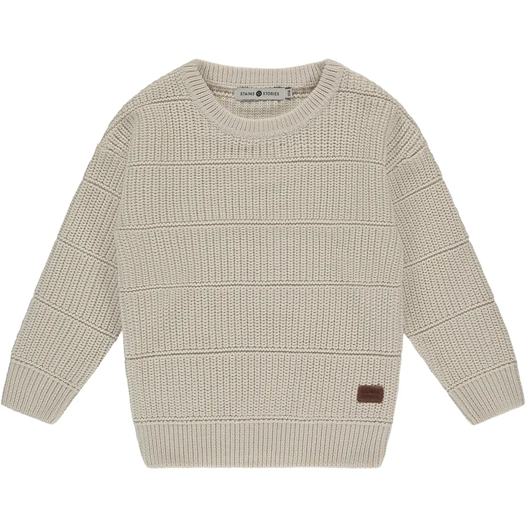 Gebreide trui (bone)