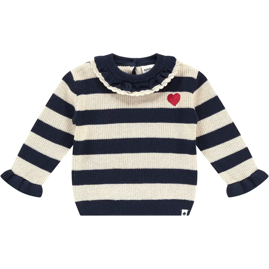 Gebreid truitje (indigo)