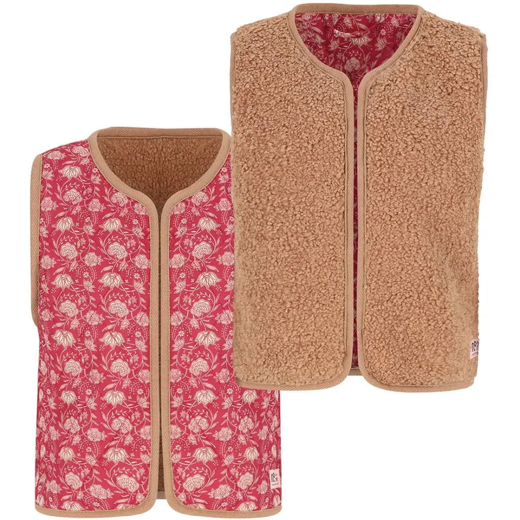 Gilet Katya REVERSIBLE (cerise pink)