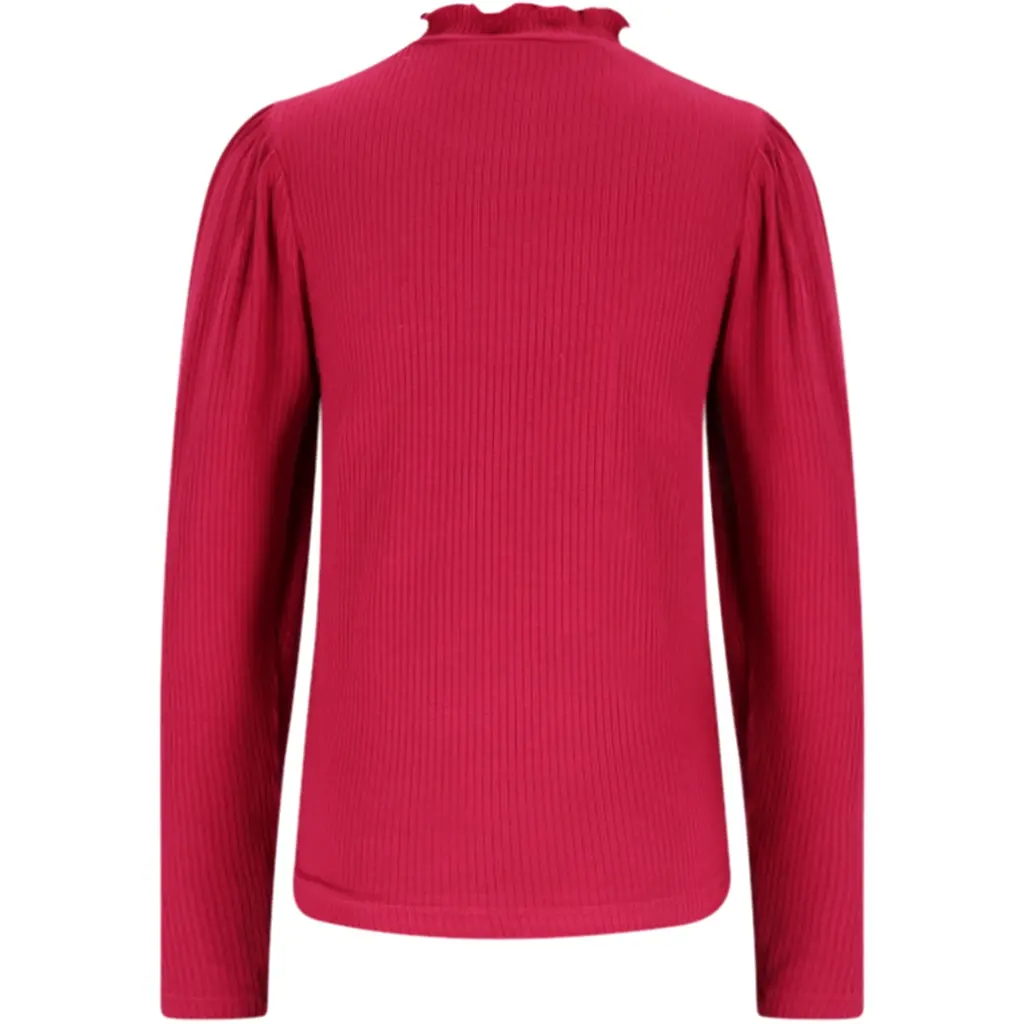 Longsleeve Koss rib (cerise pink)