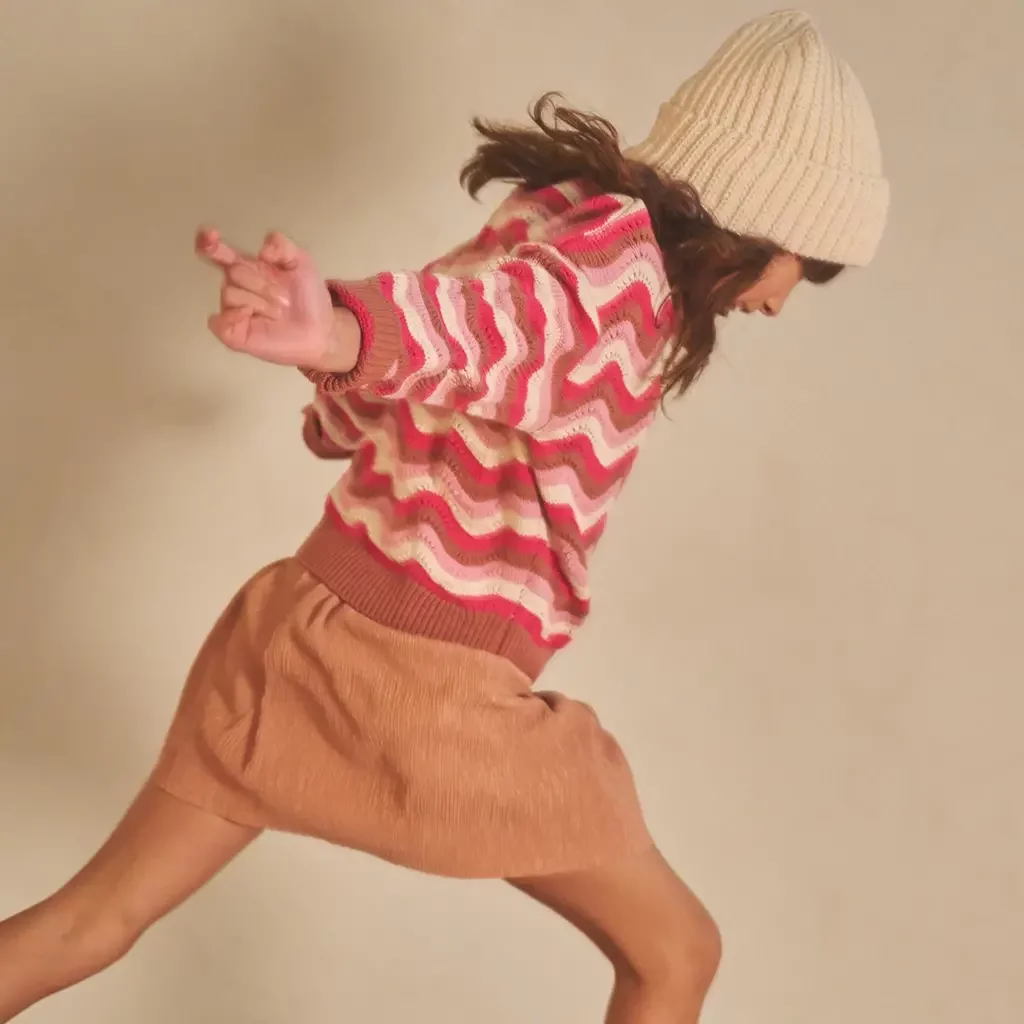 Gebreide trui Kessy (taupe)