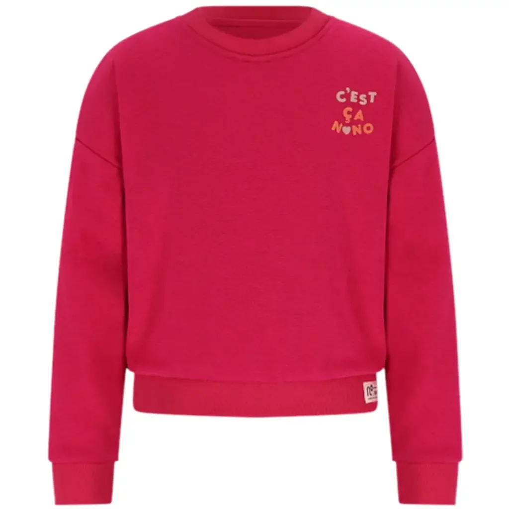 Trui Konono backprint (cerise pink)