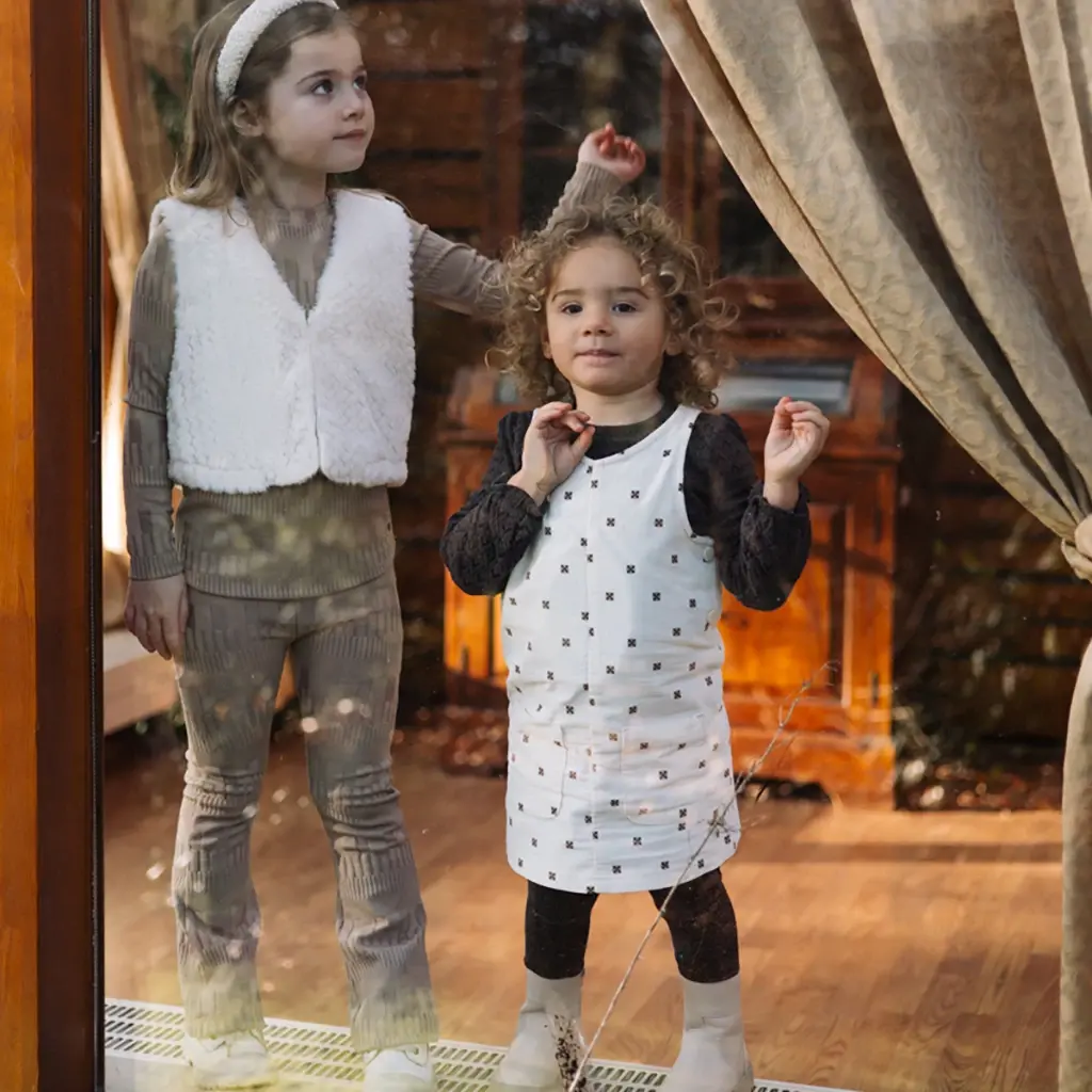 Broek flared Vlinder (light taupe)