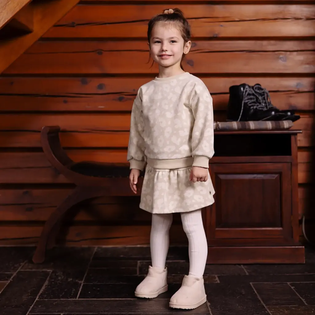 Rokje Violet (aop white animal)