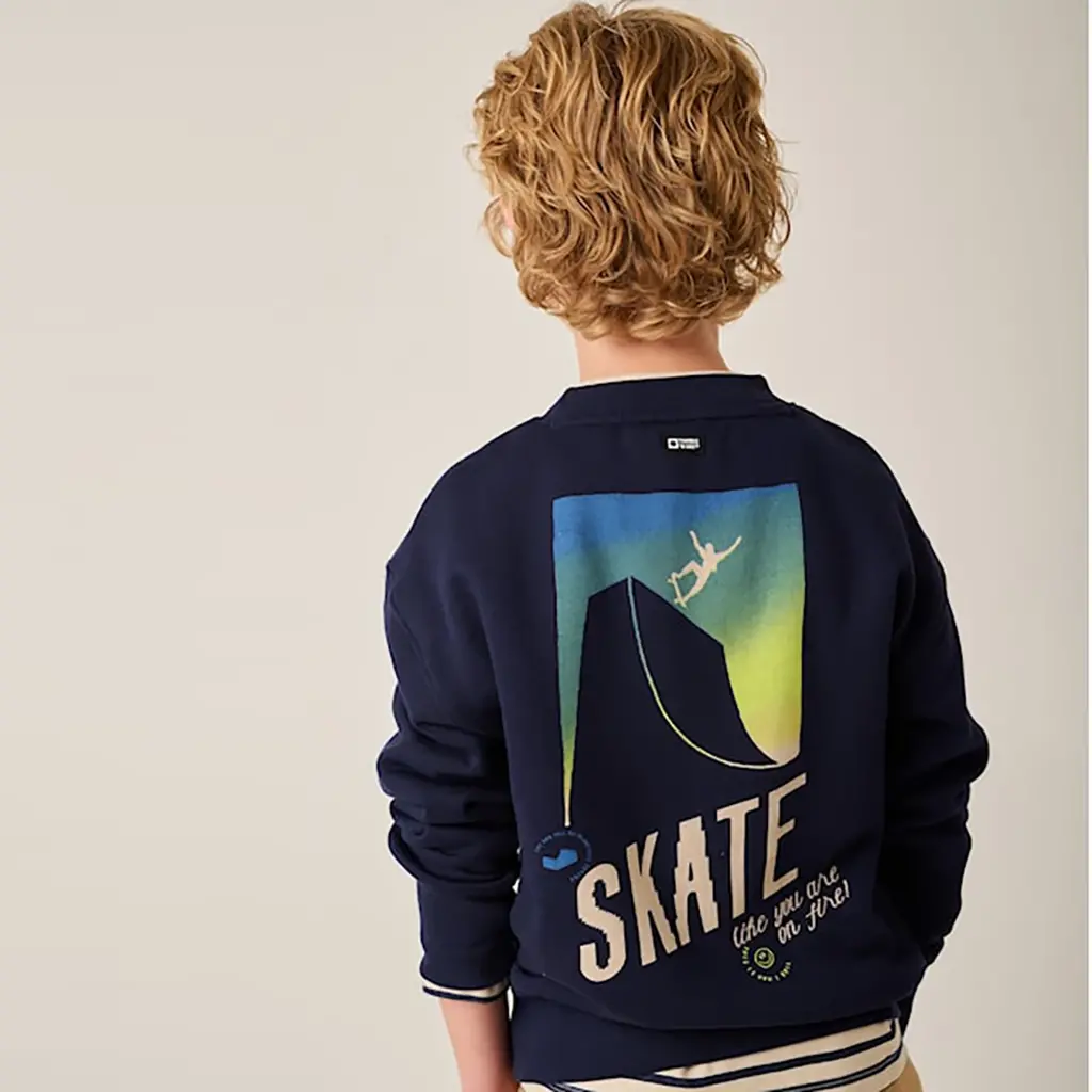 Trui Heelflip backprint (navy blazer)